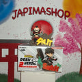 "Figurine chibi Eijiro Kirishima vue de face – Collection Desktop Heroes 2nd Mission, My Hero Academia. Le personnage est en position de combat, avec ses bras couverts de sa Quirk Hardening et son expression déterminée caractéristique."
